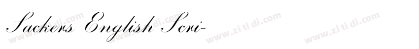 Sackers English Scri字体转换